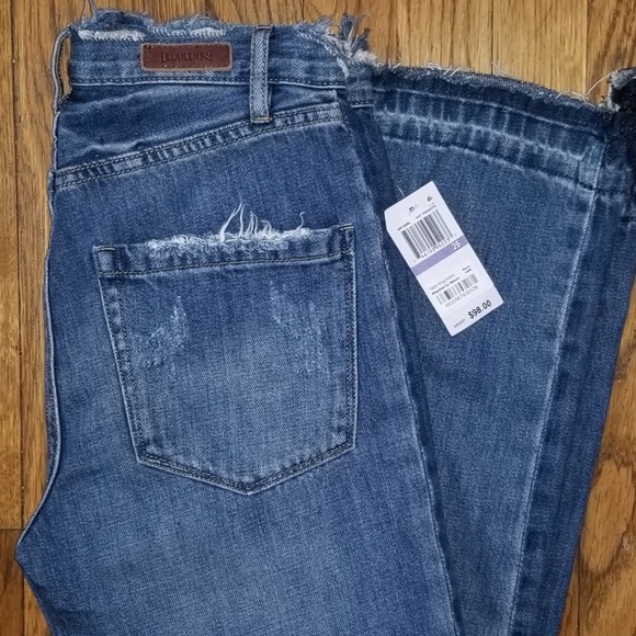 Sz 26  BLANKNYC Distressed Straight Ankle Jean - Picture 4 of 8